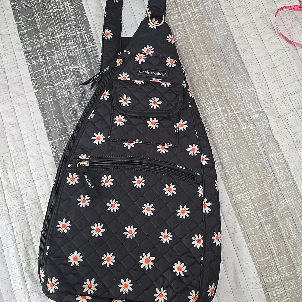 Simply Southern Black Floral Women's Bag